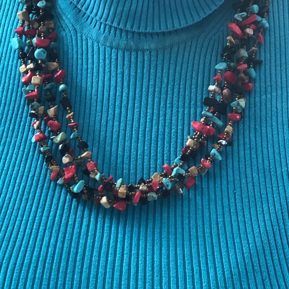 Indian Summer Western Stone Chip Necklace